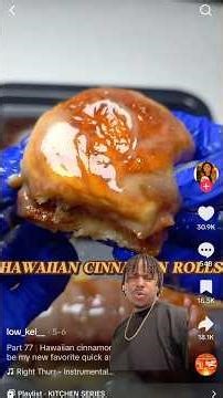 Trying the Viral Kings Hawaiian Cinnamon Rolls 🔥 #foodie #viralfood #recipe #tiktokviral #foodblog