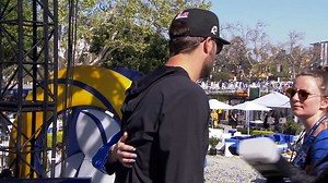 Rams photographer left with fractured spine after falling off stage during Super Bowl celebration