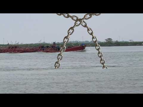 The ship was struck by lightning, and then encountered pirates.#container #ship