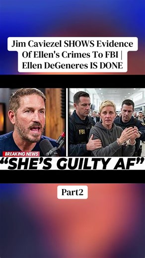 Jim Caviezel SHOWS Evidence Of Ellen's Crimes To FBI | Ellen DeGeneres IS DONE #foryou #news #breakingnews #jimcaviezel #ellendegeneres