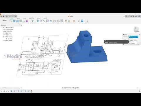 Modeling & Assembly of Plummer Block using Autodesk Fusion Part Drawing Link is in Description