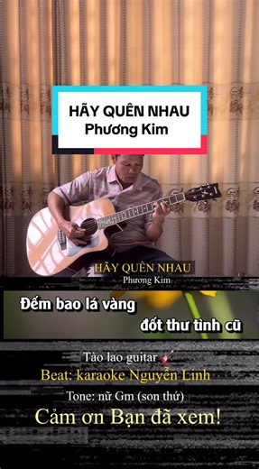 Hãy quên nhau #xuhuong #taolaoguitar #guitarkhongloi #nhackhongloi #virral