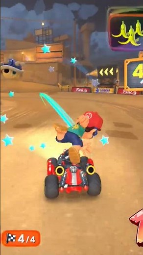 Mario Kart World what happens with a blue shell in 1st place