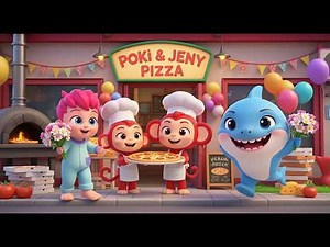 Poki & Bebefinn Make Pizza! 🍕🐟 Fun Cooking Adventure | Pinkfong Animation