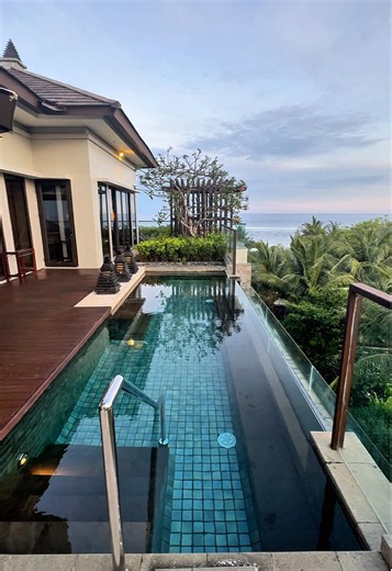 The view from the Sky Two-Bedroom Pool Villa is still quite nice.#苏先生的旅行日记 #Travel #hotellove #Bali #The Ritz-Carlton, Bali