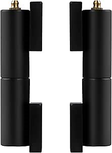 Skelang 5" Gate Hinges, Heavy Duty Barrel Gate Hardware, Weld-on Mount for Swing Gate, Trailer Lift Gate, Tube Gate, Total Load Capacity 3300 Lbs, 2 Sets