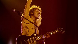 See Peter Frampton tell the incredible story of his Phenix Les Paul Custom that survived a fiery plane crash