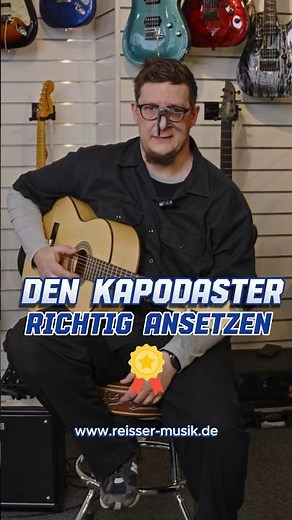 Den Kapodaster richtig ansetzen #Kapodaster #instrument