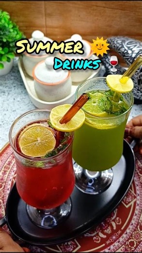 Summer Special Drinks🍷2 types of drinks #shortsfeed #shortvideo #shorts #summer #drink #ytshorts #yt