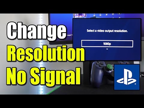 How to Change Resolution if NO Signal or Black Screen on PS4 Settings (Best Method)