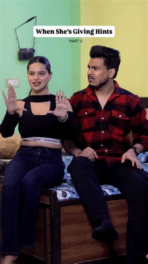 Aniket Beniwal on Instagram: "When She’s Giving Hints | Part 2 | 😂👍🏻 Agar 3rd Part bhi chahiye to comment karo [girlfriend, boyfriend, dumb boyfriend, she’s giving hints, couple, funny videos, funny couple] #bestfriend #besties #girlfriend #dumb #boyfriend"