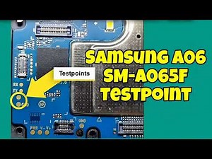 Samsung A06 SM-A065M TestPoint Mediatek mode for FRP Bypass with UnlockTool