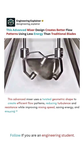 This Advanced Mixer Design Creates Better Flow Patterns Using Less Energy Than Traditional Blades