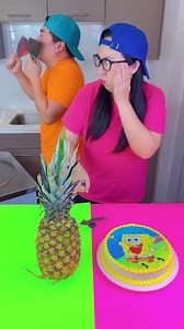 9.2M views · 234K reactions | Sponge Bob vs pokemon gengar cake ice cream challenge!  #spongebob #funny #icecreamrolls by Ethan Funny Family | Ethan Funny Family | Facebook