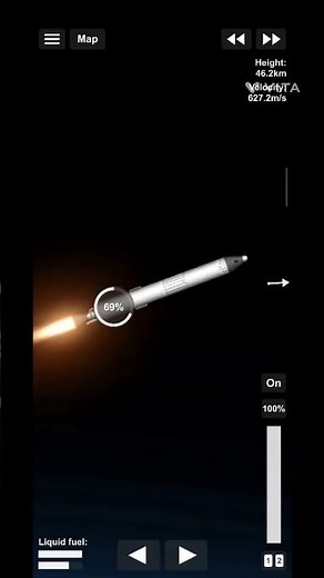 How to reach high earth orbit | SFS #spaceship #spaceflightsimulator #calmmusic #parabolicflight