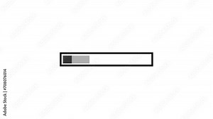 bar loading animation video with border, footage of motion graphic vector illustration design