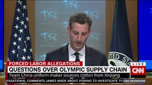 Team China uniform maker sources cotton from Xinjiang