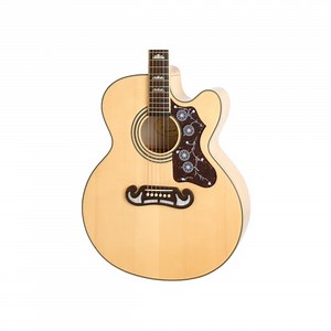 EPIPHONE BY GIBSON - J-200 EC STUDIO JUMBO - VINTAGE NATURAL - CUTAWAY ELECTRIC ACOUSTIC GUITAR - GOLD HARDWARE Rockshop