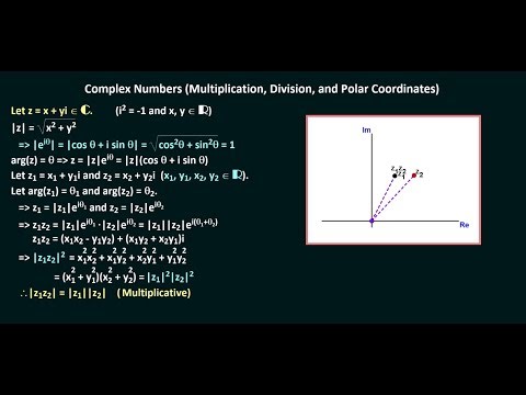 Complex Numbers Multiplication, Division, and Polar Coordinates