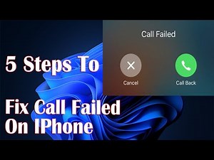 Call Failed On iPhone - 5 Steps Fix How To