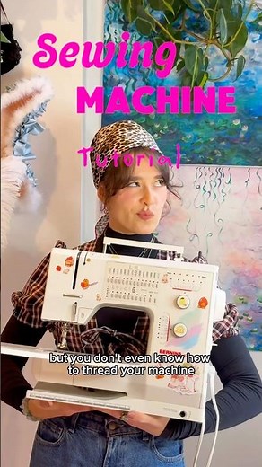 Sewing machine tutorial - how to thread #sewingmachine #sewingmachinetips #beginnersewing #sewing