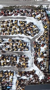 There's no shortage of spare heavy equipment parts to bre had in this breakers yard | Awesome Earthmovers