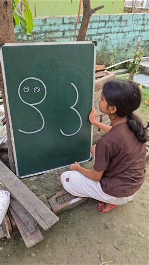 draw a cute cat using number 33 #art #shorts