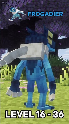 evolution froakie in cobblemon #pokemon #shorts #mod #shortminecraft #pixelmon #cobblemon