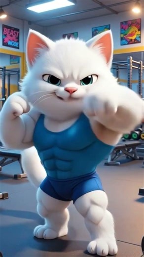 Beast Mode Activated! 😻 This Cat is Stronger Than Your Gym Bro 💪🐱