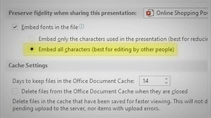 How to Embed All Necessary Fonts in a PowerPoint Document