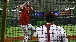 No offseason for Rhys, who is participating in the Japan All-Star Series. Here's some mic'd up action from batting practice in Tokyo. | Philadelphia Phillies