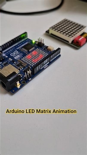 Arduino UNO R4 WiFi – LED Matrix Custom Animations #shorts #shortsfeed