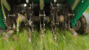 Underside Lawn Aerating Machine Punching Holes Stock Footage Video (100% Royalty-free) 3696392839 | Shutterstock
