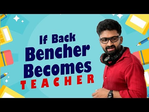 TEACHER from" BACKBENCH"😄