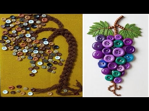 Creative button craft ideas | Turn buttons into incredible wall art & ornaments