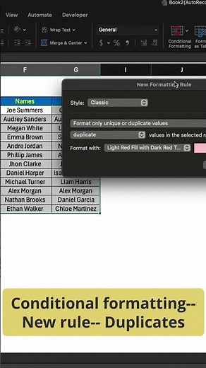 How to find duplicates in excel Fast way #excel #exceltricks #exceltips