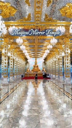 Thailand's Magical Mirror Temple Is Unreal #thailand #travel #temple