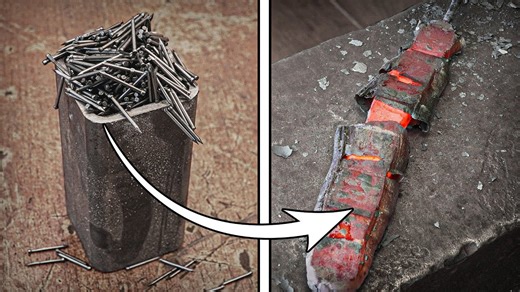 2.3M views · 10K reactions | Watch me create beautiful damascus steel ✨ | Black Beard Projects | Facebook