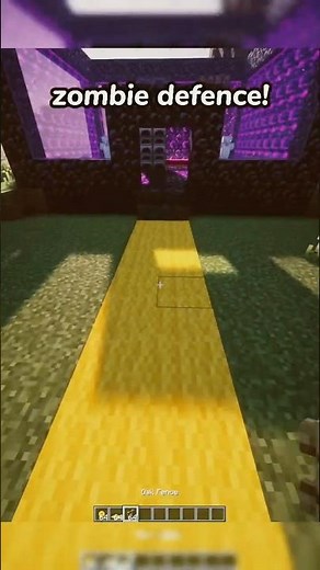 Minecraft's Easiest Zombie Defence (Works Every Time!) #Minecraft#MinecraftTutorial#ZombieDefence