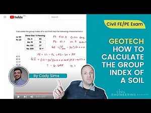 Civil FE/PE Exam - Geotech - How to Calculate the Group Index of a Soil