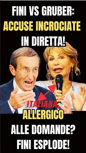 FINI VS. GRUBER ON OTTO E MEZZO: THE TELEVISION CLASH THAT'S ROCKING ITALIAN POLITICS!