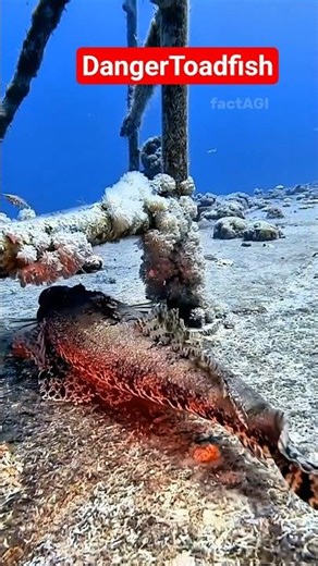 Toadfish The Venomous Monster #toadfish #facts #fish #shorts