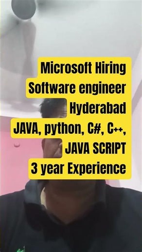 Microsoft Software Engineer Job 🔥 3+ Years Experience | Hyderabad