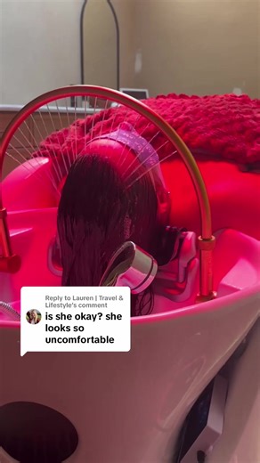 Replying to @Lauren | Travel & Lifestyle The spa blowout video was sped up to 1.5x so it exaggerated the look of the chest rising. Our head spa bed is equipped with a full body air massage that feels like real hands massaging. It also looks like our clients are having a health episode 😂 we promise, they are more than comfortable! Come see for yourself. #bestofboston #northshore #northshoresalon #headspa #northofboston