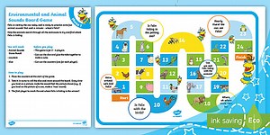 Phase 1 Phonics Animal Sounds Board Game