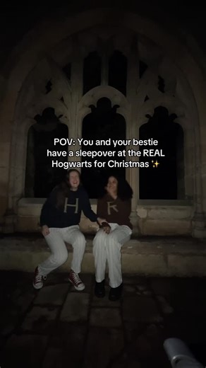 Melissa Maddock on Instagram: "Sleepover at Hogwarts for Christmas ✨🤩 As you may know I’ve stayed at Hogwarts a few times over the years sleeping at Christ church college but did you know you can also sleep at Oxford new college which is used in Goblet of fire! Most notably where Draco got turned into a ferret! Truly the most special experience running around here at night with my bestie 🫶🏻 If I’m being honest though if I had to pick to stay at Christ church or new college again, I’m picking