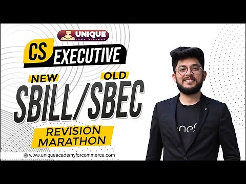 CS Executive New / Old Syllabus | SBEC/SBILL Marathon | CS Shubham Modi
