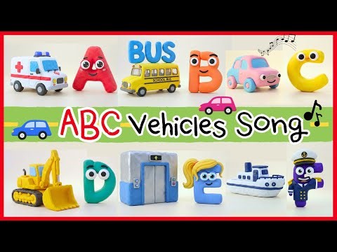 ABC Vehicles Song for Toddlers | Cars, Trucks & Buses | Cute Alphabet Song