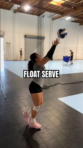 Slow motion float serve!