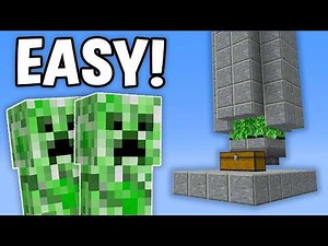 Minecraft EASY CREEPER FARM Tutorial 1.21+